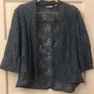 Blue Floral Shrug